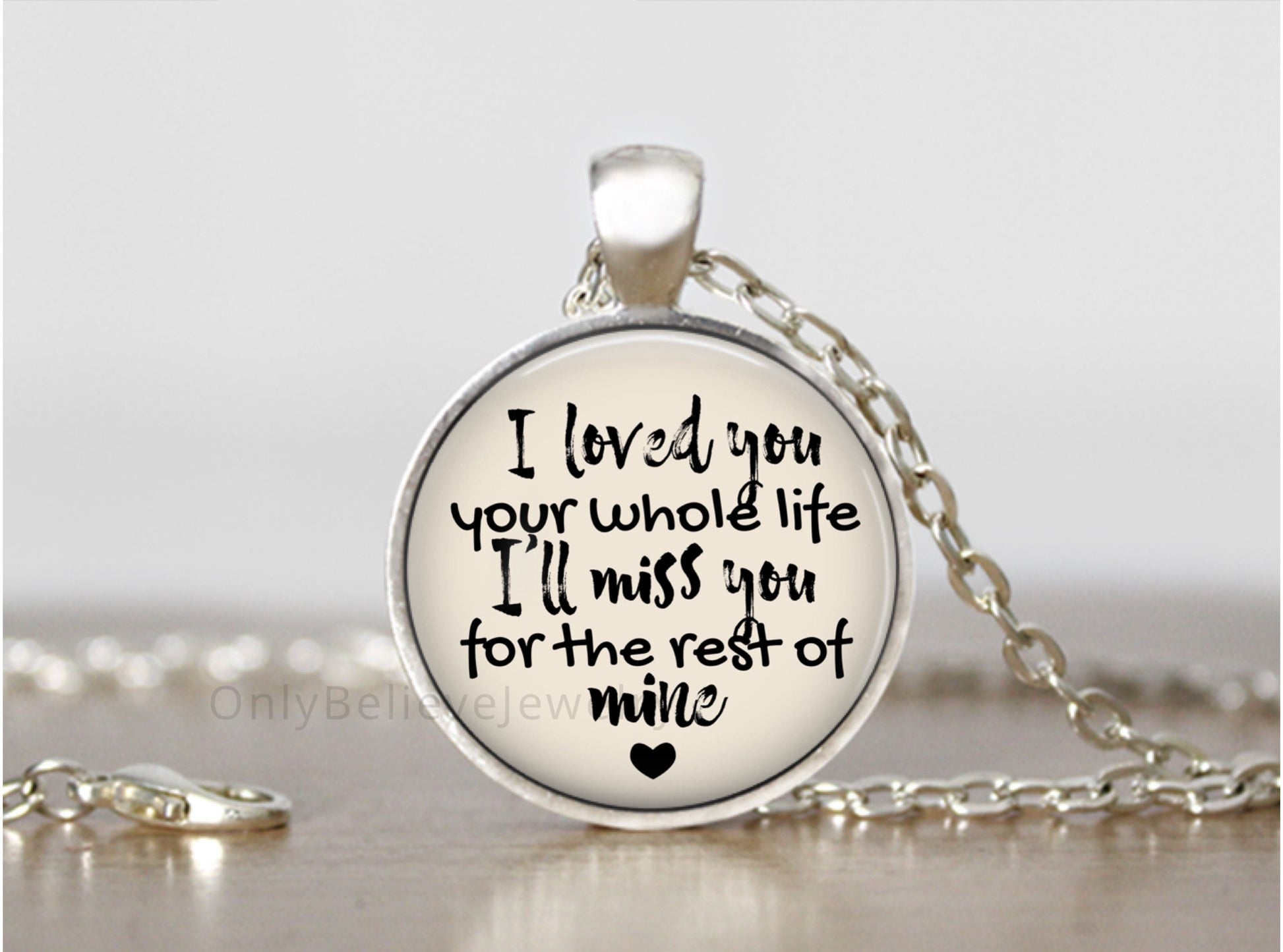Memorial Necklace: Loss of Baby Sympathy Gift, Personalized Pendant