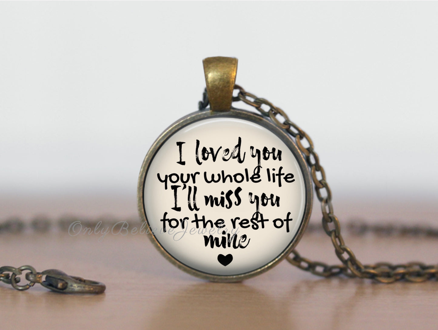 Memorial Necklace: Loss of Baby Sympathy Gift, Personalized Pendant