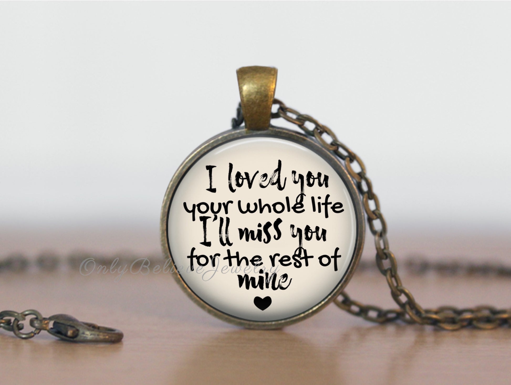Memorial Necklace: Loss of Baby Sympathy Gift, Personalized Pendant