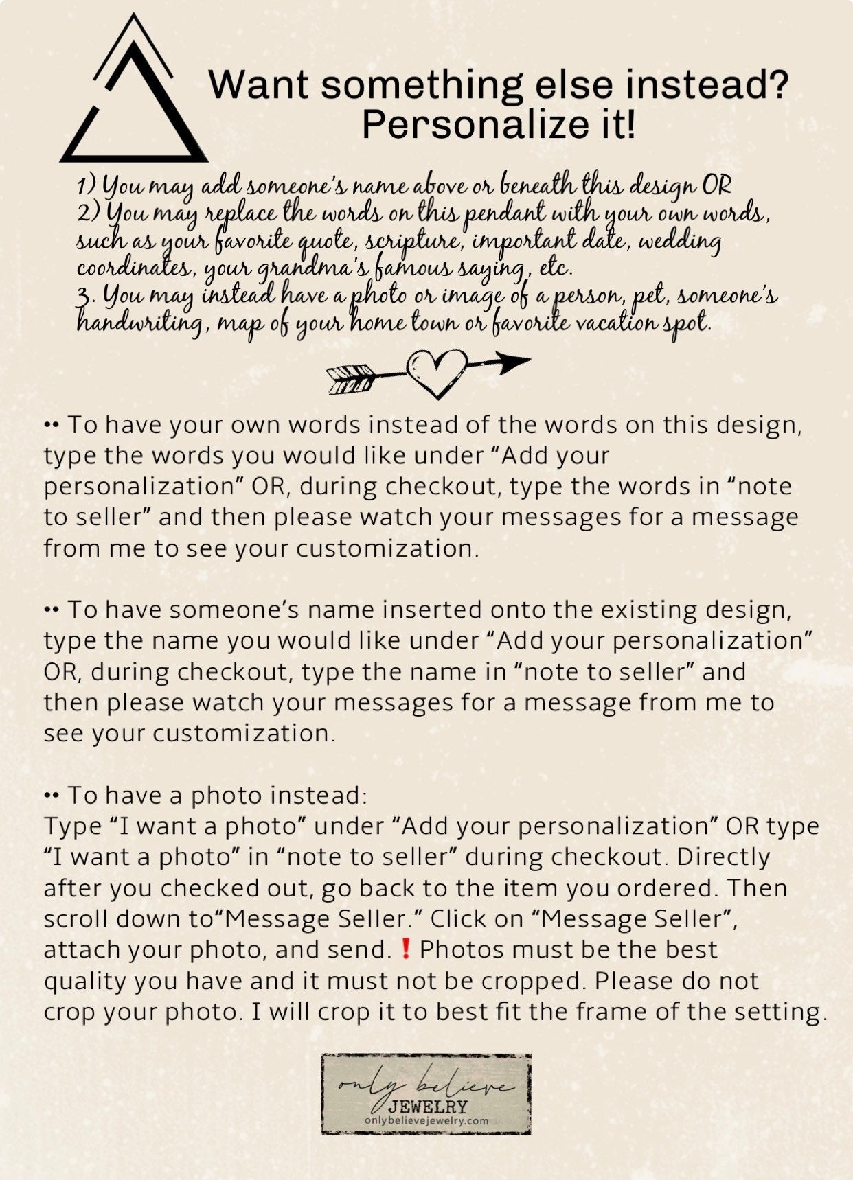 I’ll Hold You in My Heart Necklace, Heart Pendant for Your Photo or Words, Memorial Gift, Optional Free Personalization